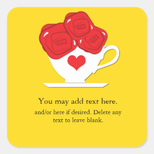 Märchenland-wunderliches Quadratischer Aufkleber