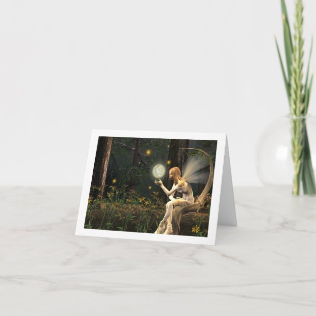 Märchenlicht-Ball-Mitteilungskarten Karte (Vorderseite)