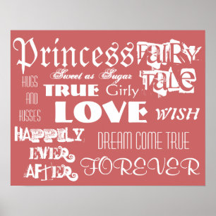 Märchenposter Prinzessin Mädchen Poster