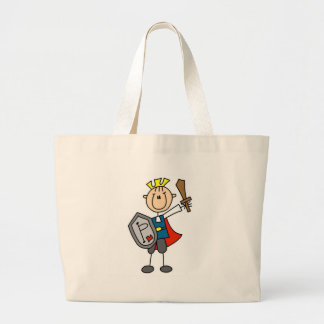 Märchenprinz mit Klinge-und Schild-Tasche Jumbo Stoffbeutel