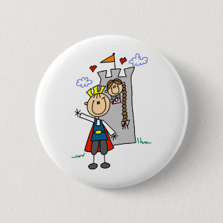Märchenprinz-Rettungen Rapunzel Knopf Button