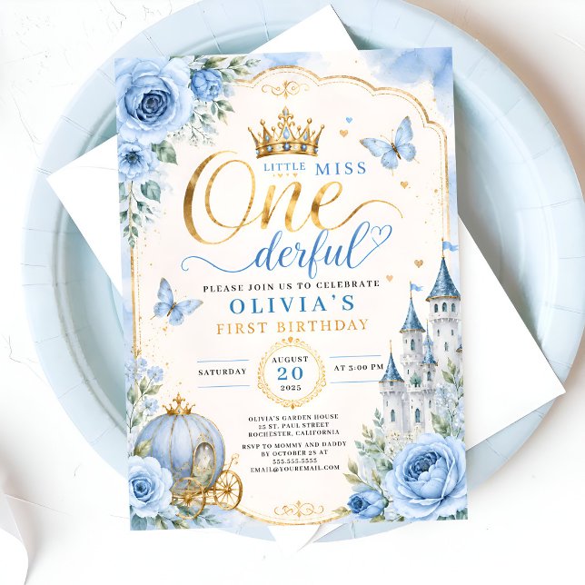 Märchenprinzessin 1. Geburtstag Einladung (Von Creator hochgeladen)