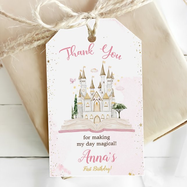 Märchenprinzessin 1. Geburtstagsfeier Geschenkanhänger (Von Creator hochgeladen)