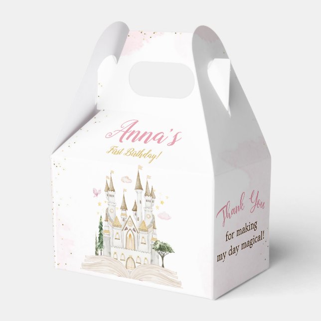 Märchenprinzessin 1. Geburtstagsfeier Geschenkschachtel (Vorderseite)