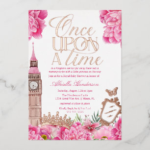 Märchenprinzessin-Baby-Party Folieneinladung