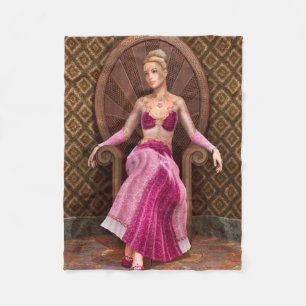 Märchenprinzessin Fleecedecke