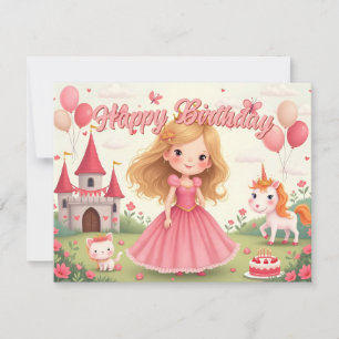 Märchenprinzessin Geburtstag in einem rosa Traum