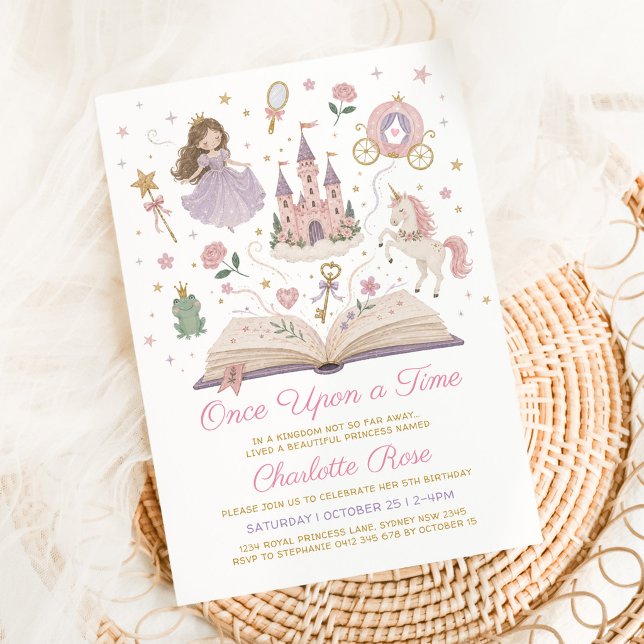 Märchenprinzessin Geburtstagsgeschichte Einladung (Von Creator hochgeladen)