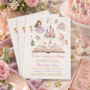 Märchenprinzessin Geburtstagsgeschichte Einladung