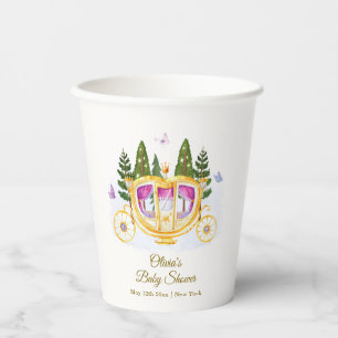 Märchenprinzessin-Kinderwagen-Baby-Party Pappbecher