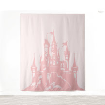 Märchenprinzessin Rosa Schloss Party Hintergrund