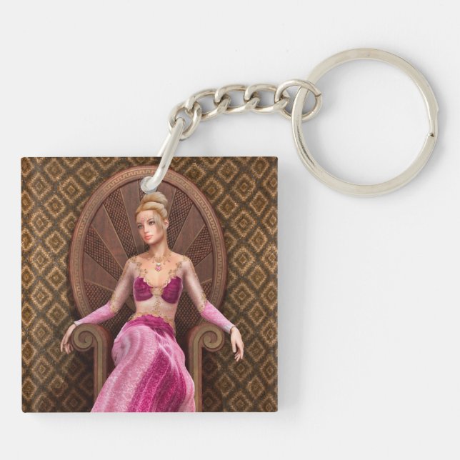 Märchenprinzessin Schlüsselanhänger (Rückseite)