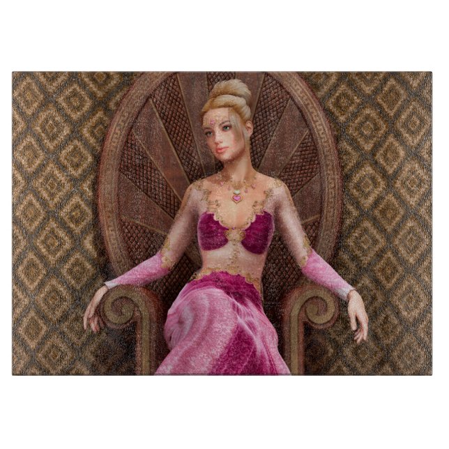 Märchenprinzessin Schneidebrett (Vorderseite)