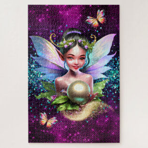 Märchenprinzessin verzauberte Mädchen Geburtstagst Puzzle