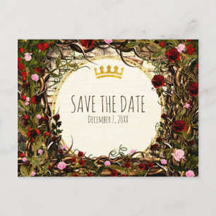 Märchenprinzessin Vintage Briar Rose Datum speiche Ankündigungspostkarte