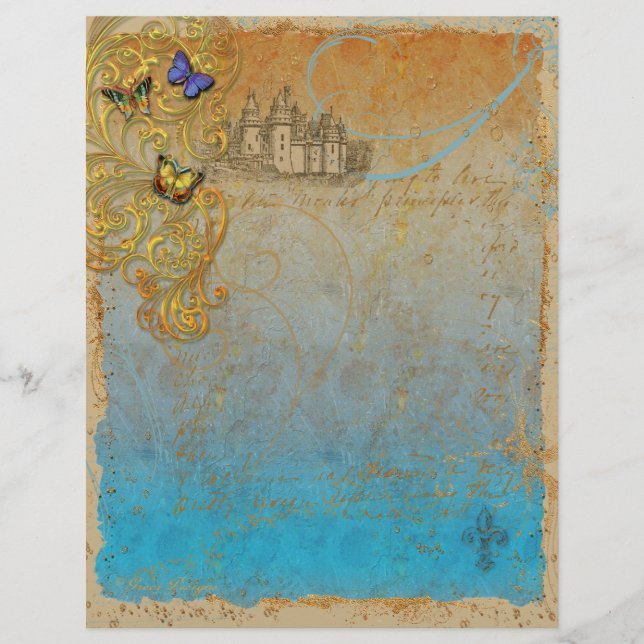 Märchenschloss Briefpapier (Vorderseite)