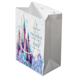 Märchenschloss Frozen Kingdom 1. Geburtstag Mittlere Geschenktüte