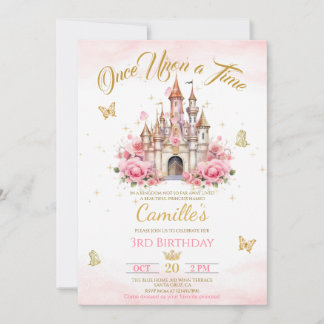 Märchenschloss Geburtstag  Einladung