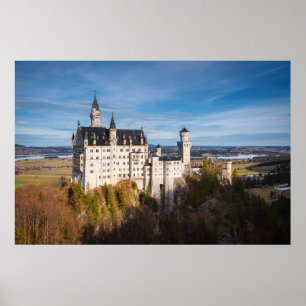 Märchenschloss Neuschwanstein in Deutschland Poster