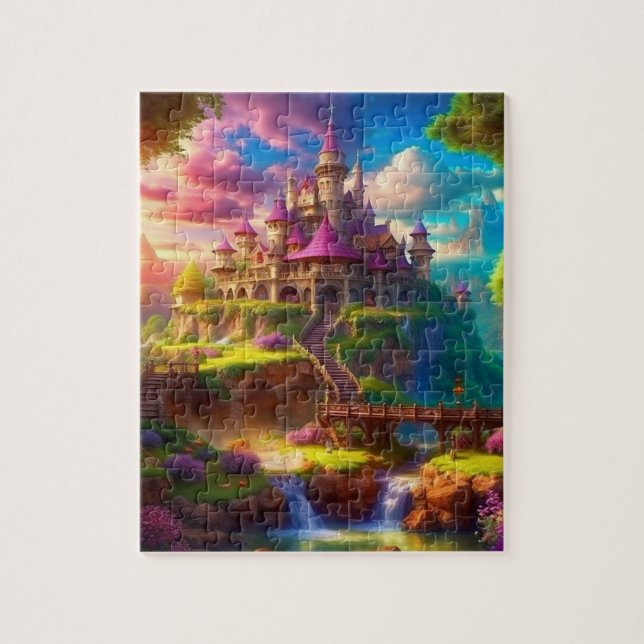 Märchenschloss. Princess Castle Puzzle (Vertikal)
