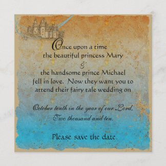 Märchenschloss Save-the-Date-Karte Save The Date