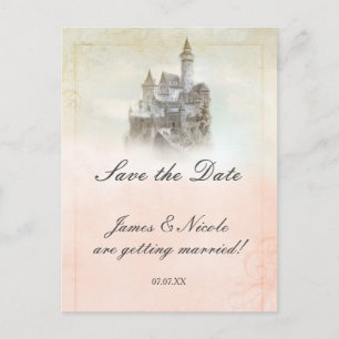 Märchenschloss Storybook Save The Date Postkarte