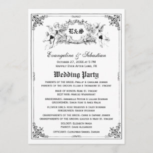 Märchenstorybook-Hochzeits-Programme Programm