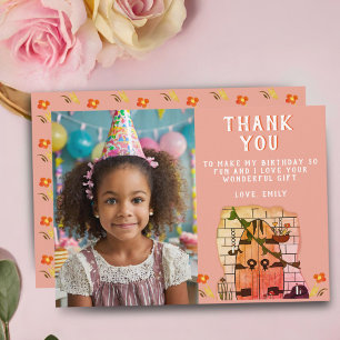 Märchentür-Blumen-Zeichnung-Birthday-Foto Dankeskarte