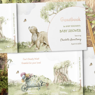 Märchenwald-Abenteuer-Baby-Party Gästebuch