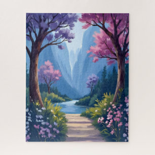 Märchenwald   Magische Florale Naturlandschaft Puzzle