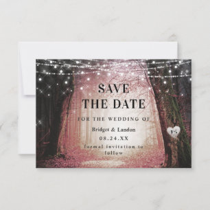 Märchenwald - Save the Date rosa