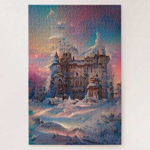 Märchenwelt, Winter Schloss, Schneeschloss, Weihna Puzzle