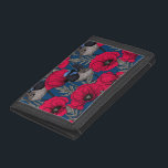Märchenwren und Mohn Tri-fold Geldbeutel<br><div class="desc">Märchen und Mohnchen,  nahtlos gezeichnet Muster auf Illustrator.</div>