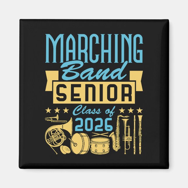 Marching Band Abiturklasse 2026 Magnet (Vorne)