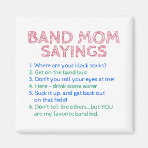 Marching Band - Band Mama Sprichworte Magnet