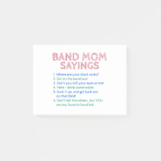 Marching Band - Band Mama Sprichworte Post-it Klebezettel