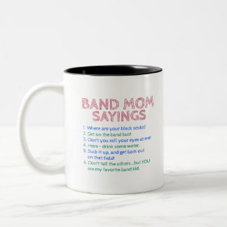 Marching Band - Band Mama Sprichworte Zweifarbige Tasse