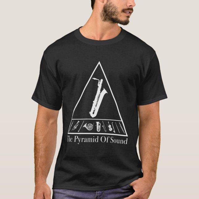Marching Band Baritone Saxophon T-Shirt (Vorderseite)