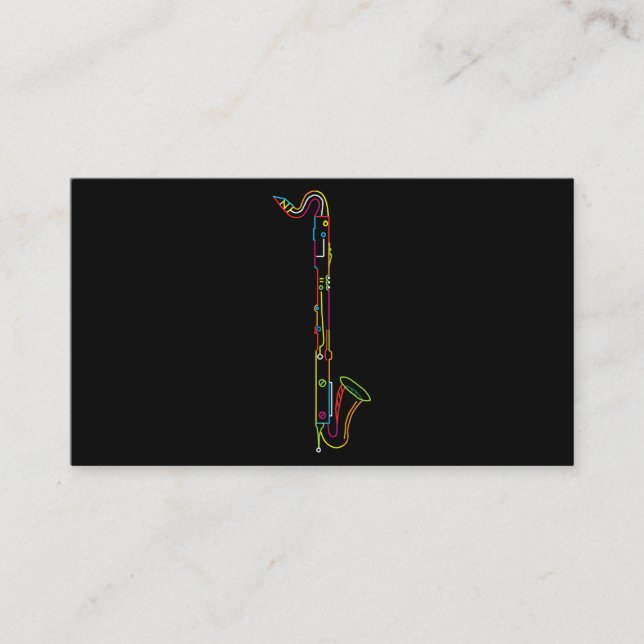 Marching Band Bass Clarinet Apparel Visitenkarte (Vorderseite)