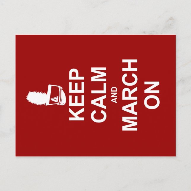 Marching Band Behielt Calm | Custom Postkarte (Vorderseite)