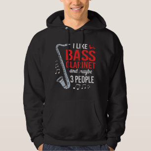 Marching Band Clarinet Nerd Funny Bass Klarinette Hoodie
