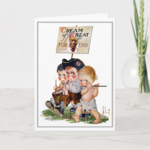 "MARCHING BAND" CREAM OF WHEAT WERBUNG GRUSS KARTE