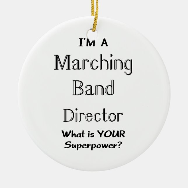 Marching-Band-Direktor Keramik Ornament (Vorne)
