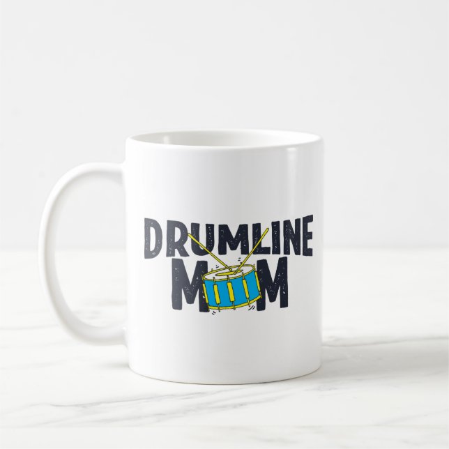 Marching Band Drum Corps Drumline Mama Kaffeetasse (Links)
