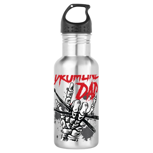 Marching Band Drum Major Drumline Vater Edelstahlflasche (Vorderseite)