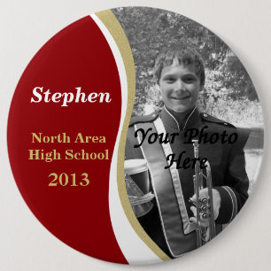 Marching Band Foto Red Gold 2013 Button