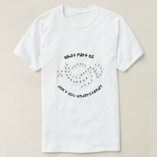 Marching Band Funny Drill Chart Director Music Gif T-Shirt (Design vorne)