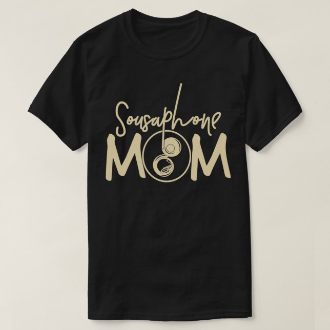 Marching Band Funny Sousaphone Mama T-Shirt (Design vorne)