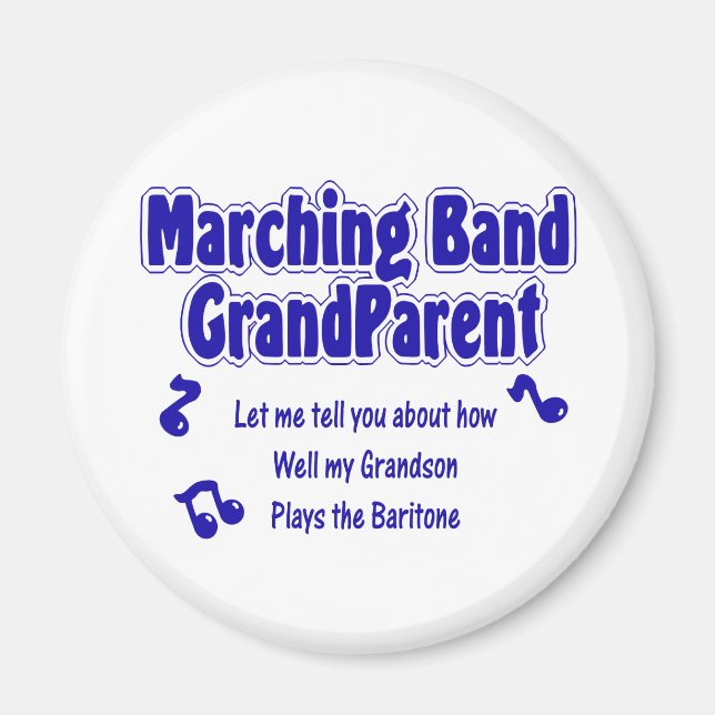 Marching Band Grandparent/Baritone Magnet (Vorne)