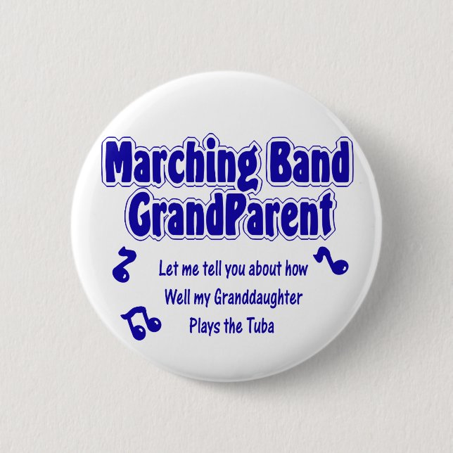 Marching Band Grandparent/Tuba Button (Vorderseite)